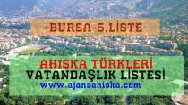 Ahıska Türkleri Vatandaşlık Bursa 5.Liste